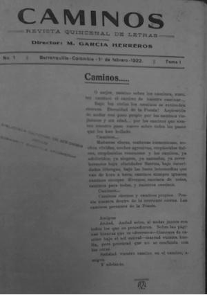 Portada Caminos